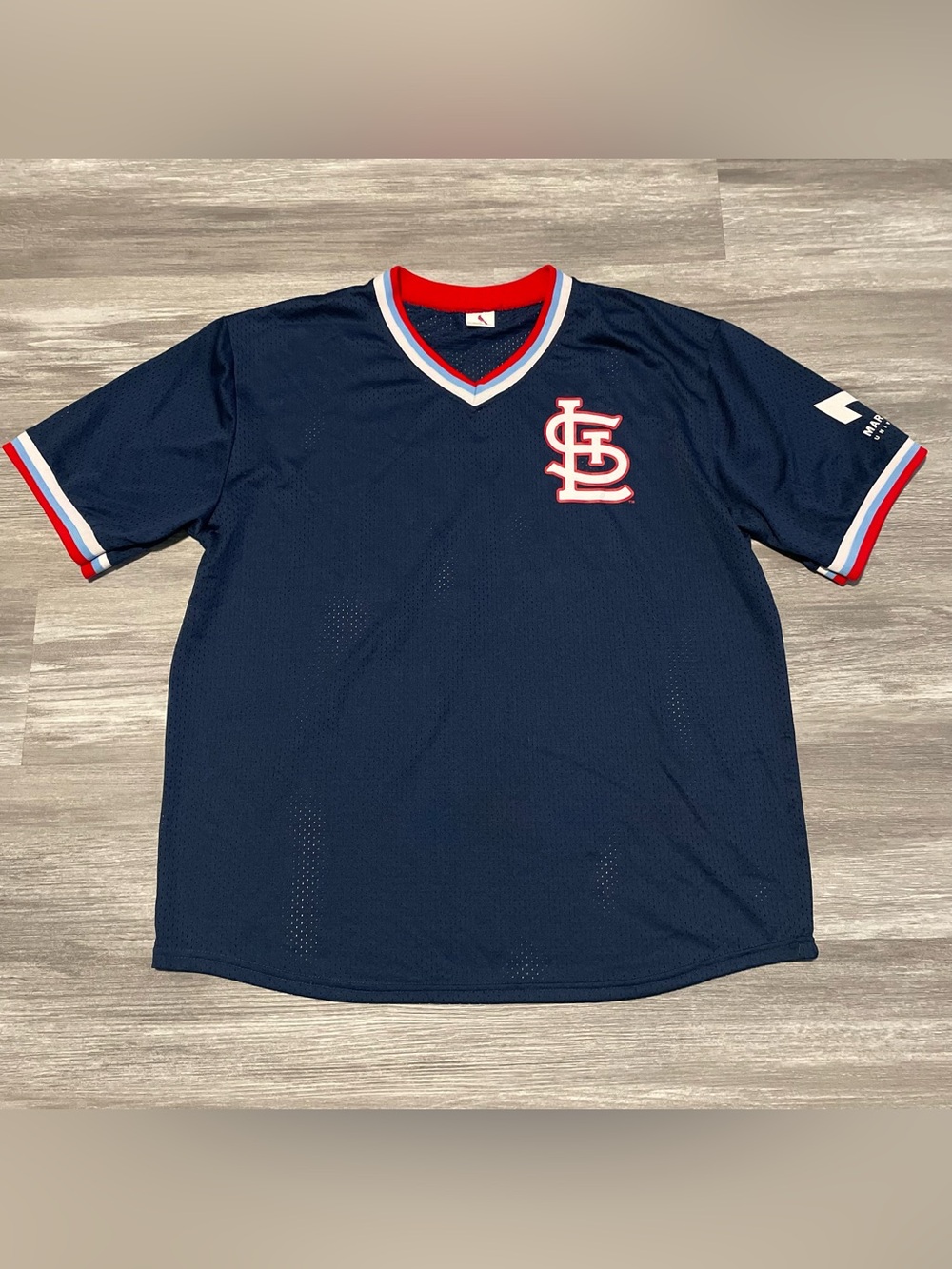 St. Louis Cardinals Ted Simmons Simba #23 Mesh Baseball Jersey Navy Red White XL